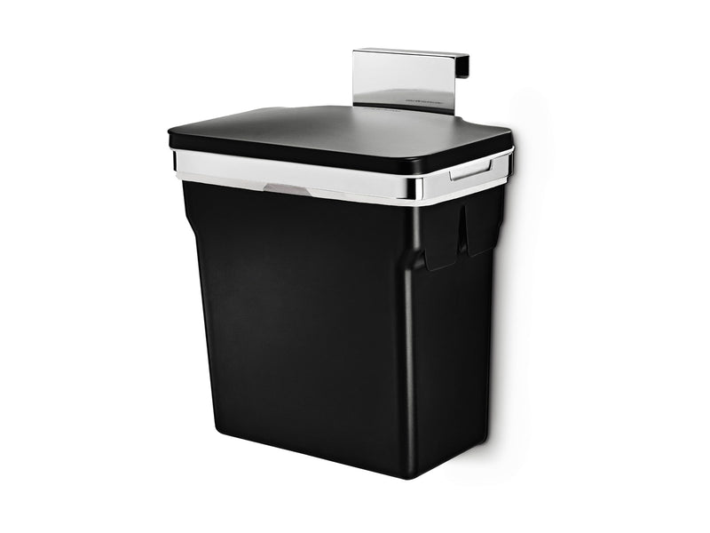 Simplehuman 10L Einbau-Mülleimer, robustes Stahlgestell