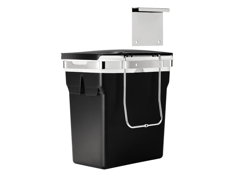 Simplehuman 10L Einbau-Mülleimer, robustes Stahlgestell