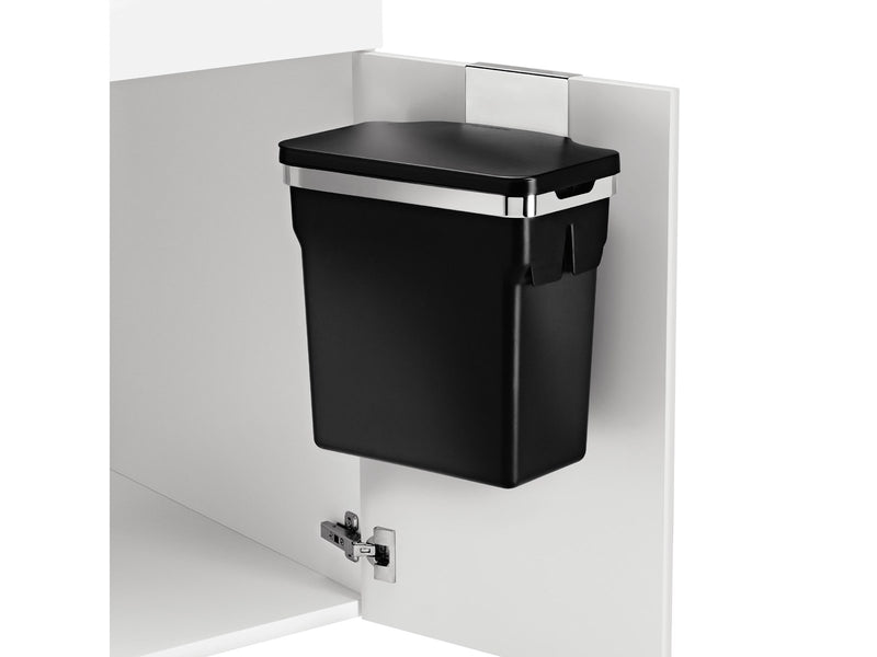 Simplehuman 10L Einbau-Mülleimer, robustes Stahlgestell