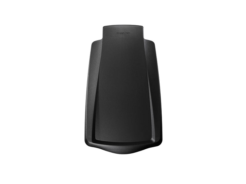 Simplehuman 10L schlanker Treteimer, schwarzer Kunststoff