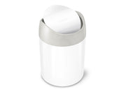 Simplehuman 1,5L Mini-Mülleimer, weiß