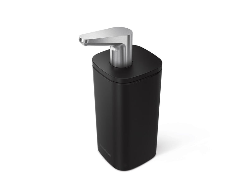 Simplehuman 295 ml Seifenspender, schwarzer Stahl