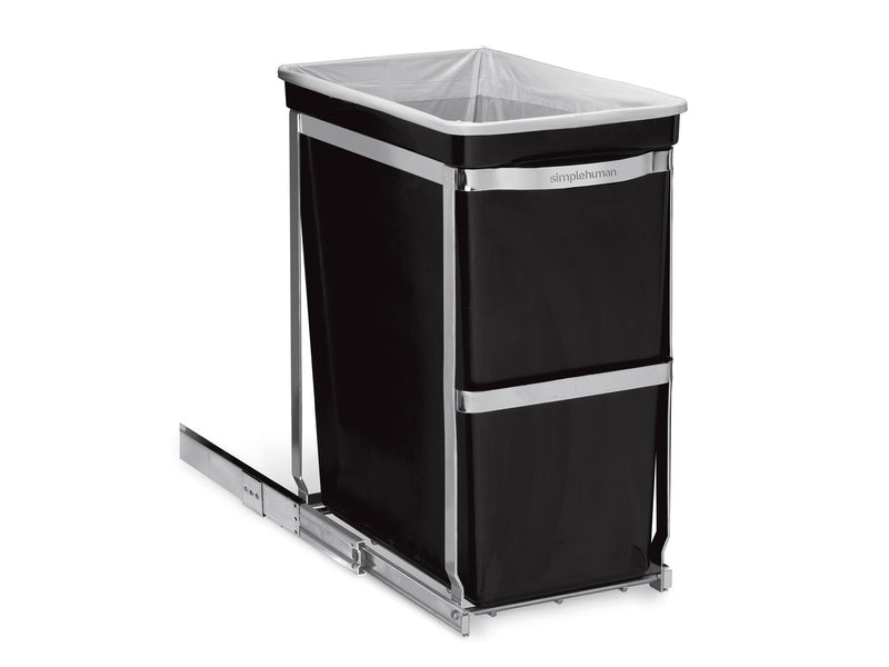 Simplehuman 30L-Ausziehbehälter, robuster Stahlrahmen