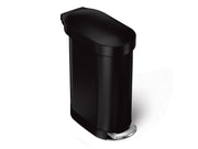 Simplehuman 45L schlanker Pedalbehälter, schwarz