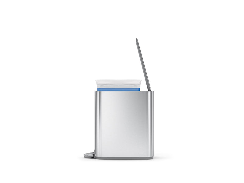 Simplehuman 5L schlanker Pedaleimer, gebürsteter Edelstahl
