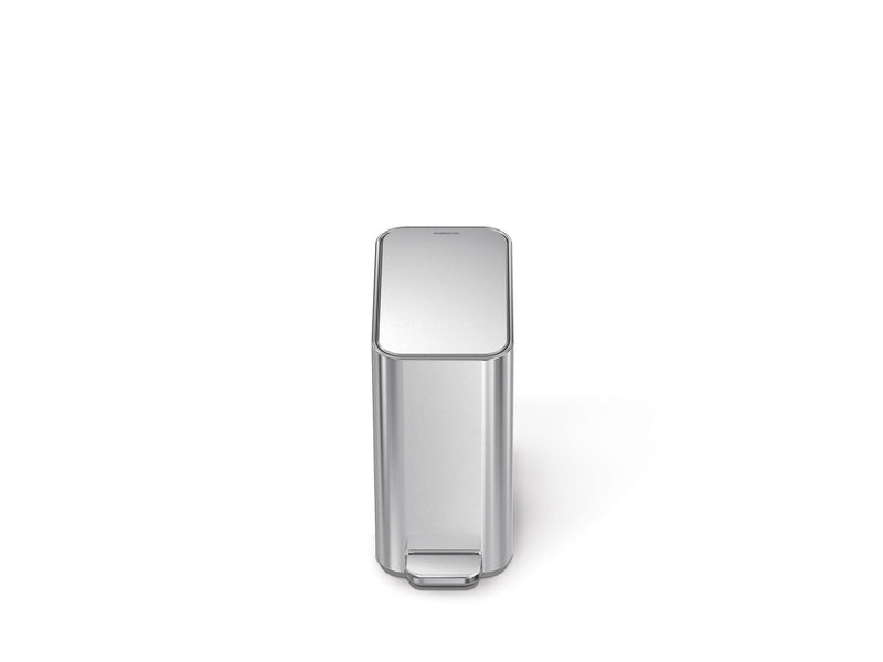 Simplehuman 5L schlanker Pedaleimer, gebürsteter Edelstahl