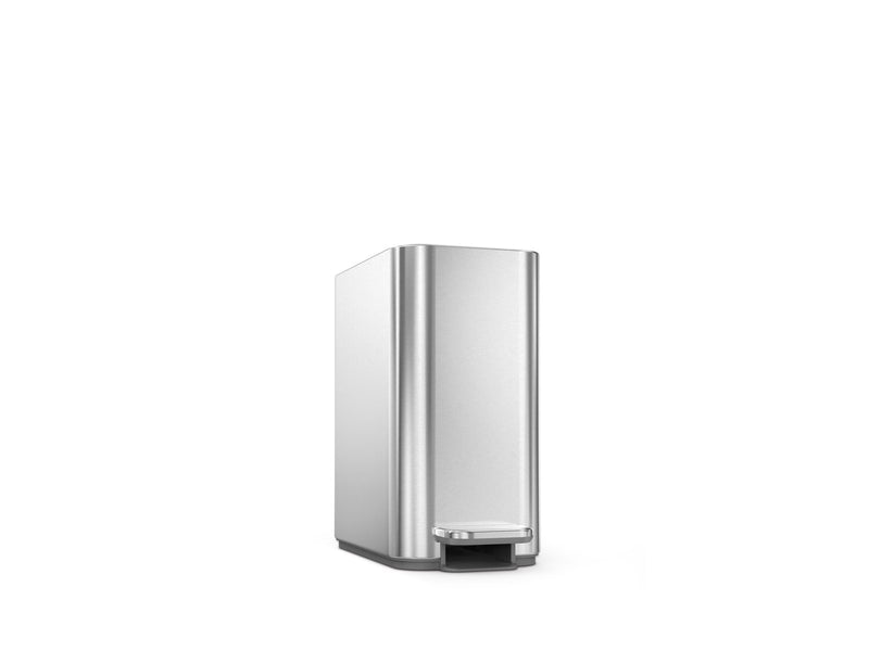 Simplehuman 5L schlanker Pedaleimer, gebürsteter Edelstahl