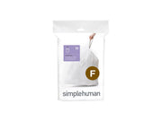 Simplehuman Code F maßgeschneiderte Müllbeutel, Packung mit 20, weiß