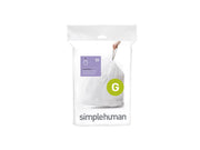 Simplehuman Code G maßgeschneiderte Müllbeutel, Packung mit 20, weiß