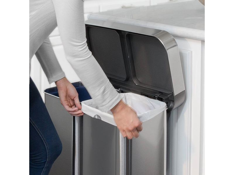 Simplehuman Code H maßgeschneiderte Müllbeutel, Packung mit 20, weiß