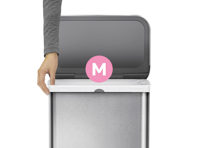 Simplehuman Code M maßgeschneiderte Müllbeutel, Packung mit 20, weiß
