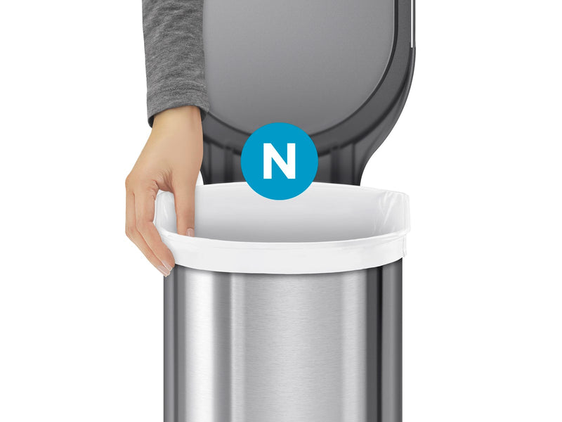Simplehuman Code N maßgeschneiderte Müllbeutel, Packung mit 20, weiß