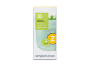 Simplehuman Code Z maßgeschneiderte Müllbeutel, Packung mit 30, weiß