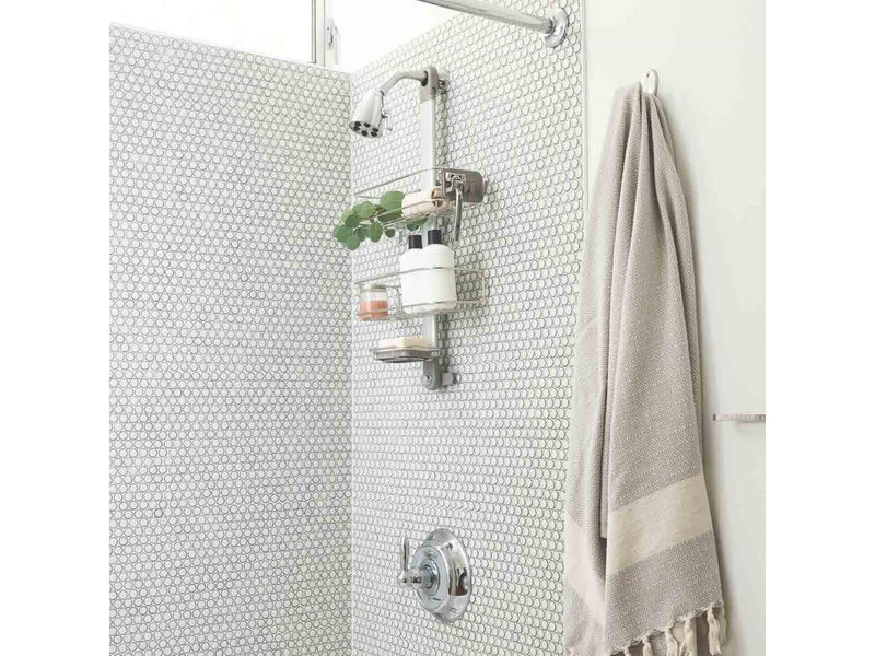 Simplehuman Medium Adjustable Shower Caddy - Matte Steel