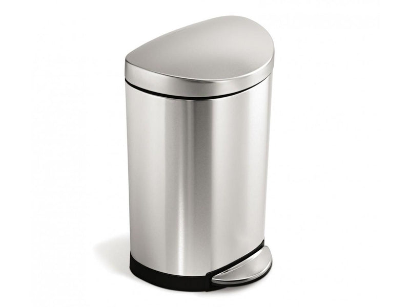 Simplehuman Semi-Round Pedal Bin Brushed Stainless Steel - 10 L