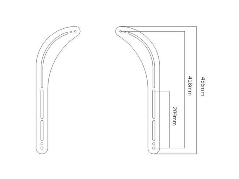 Sinox One Soundbar Mount kit - Black - Max 15 kg - recommended for