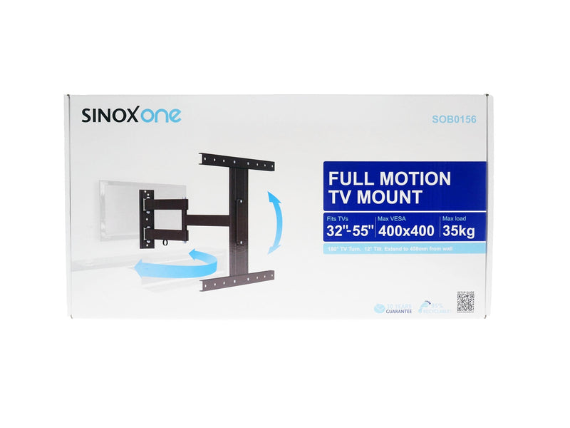 Sinox One TV Wall Mount - 32"-55" - Black - Max 35 kg - recommended for 55"