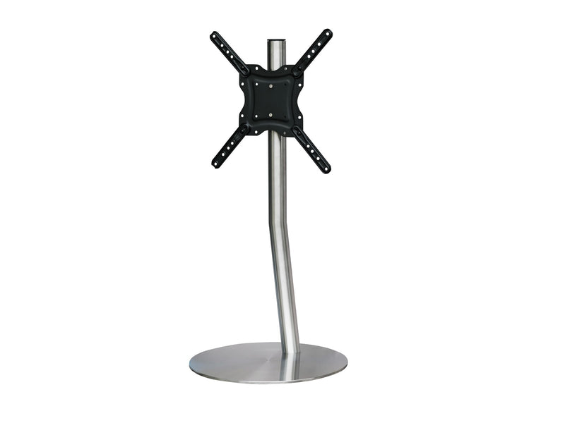 Sinox StandView TV Floor Mount angled with rotatable top - 26"-65" - Alu finish - Max 25 kg - recommended for 65"
