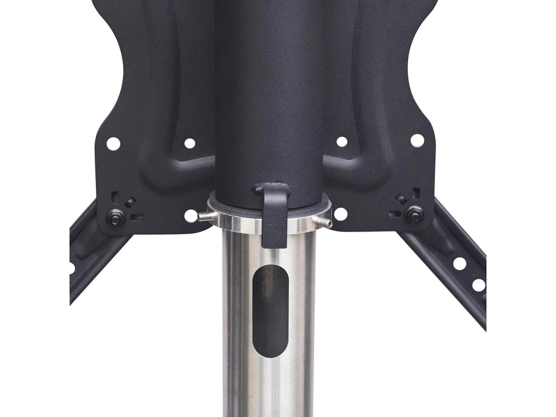 Sinox StandView TV Floor Mount angled with rotatable top - 26"-65" - Alu finish - Max 25 kg - recommended for 65"