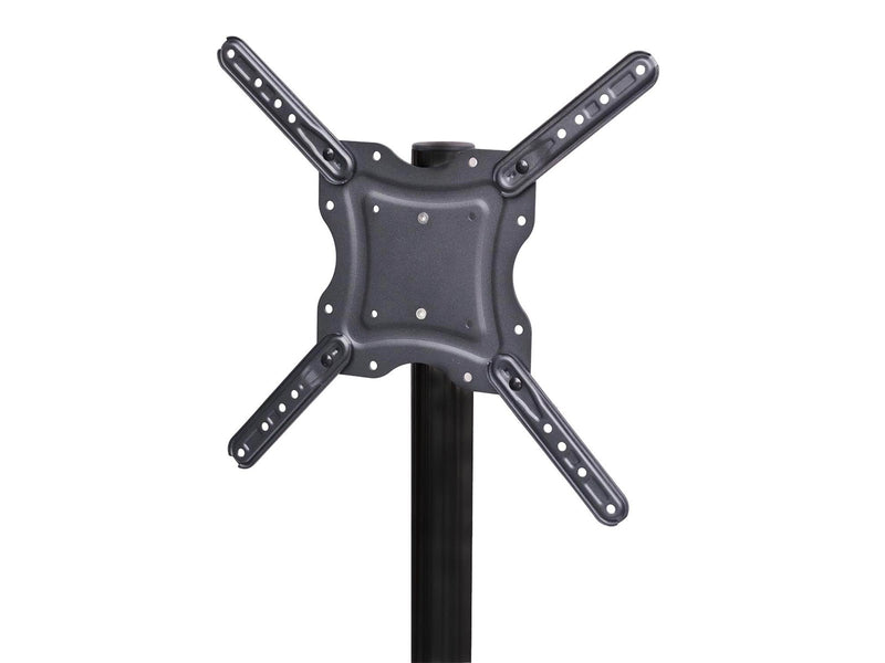 Sinox StandView TV Floor Mount with wheels and rotatable top - 26"-65" - Matte black - Max 25 kg - recommended for 65"