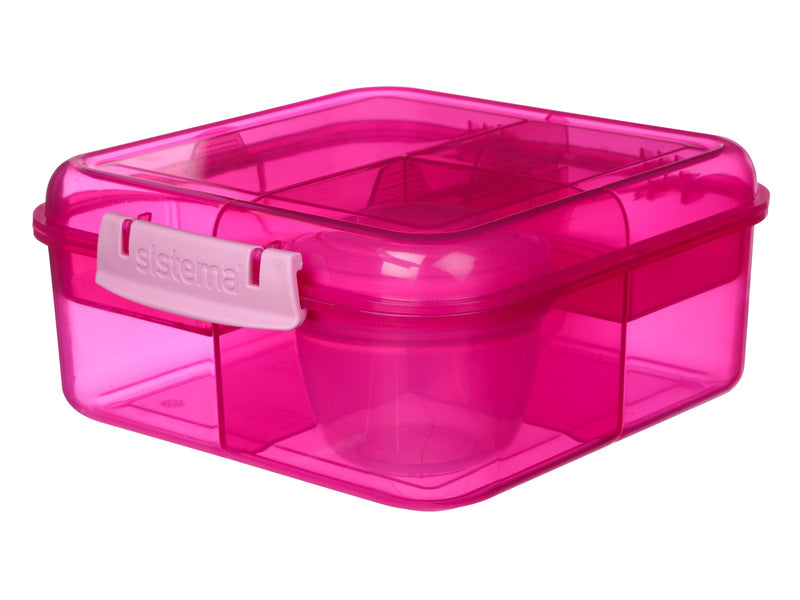 Sistema 1.25L Bento Cube Lunch Pink