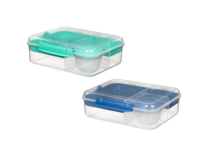 Sistema 1.65L Bento Lunch To Go 2 Pack