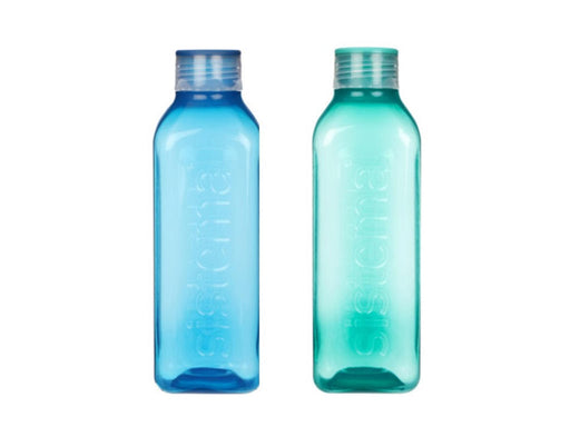 Sistema 1L Square Bottle 2 Pack