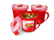 Sistema 656ml Medium Soup Mug 3 Pack
