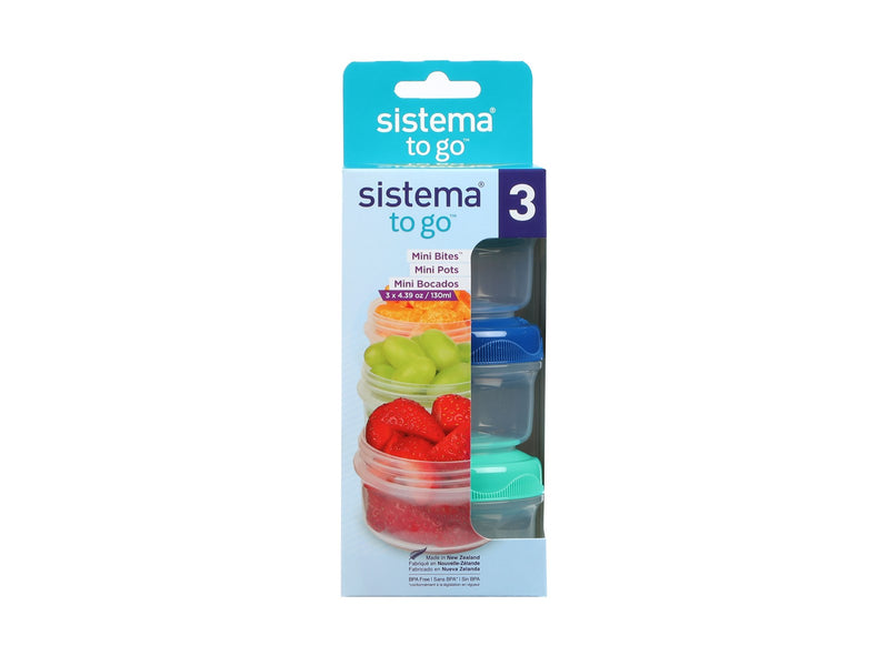 Sistema Mini Bites To Go 3 Pack - 130ml