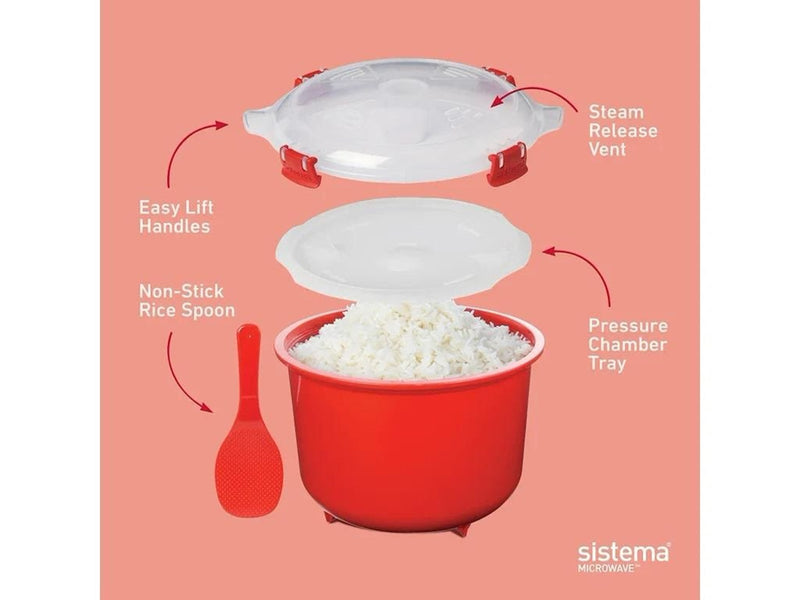 Sistema Rice Cooker and Round Combo Pack
