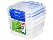 Sistema Square Klip It Plus 3 Pack 1.15 L