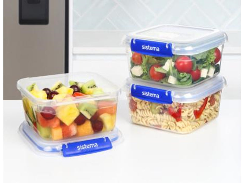 Sistema Square Klip It Plus 3 Pack 1.15 L