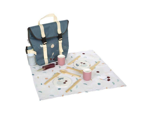 Small Foot - Backpack with Wooden Picnic Tasty Playset 14pcs.