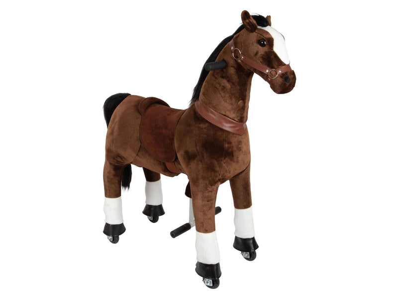 Small Foot - Brown Rocking Horse on Wheels
