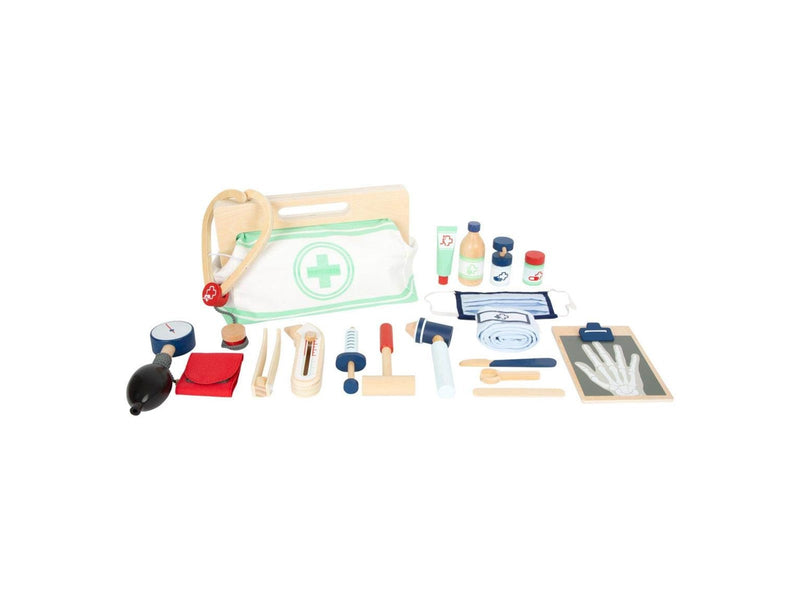 Small Foot - Doctor's Bag with Wooden Doctor Accessories 18 pcs.