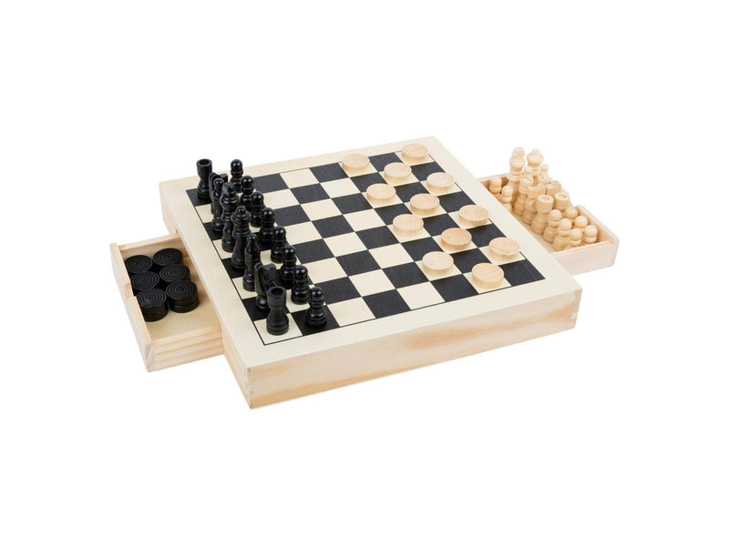 Small Foot - Game Box 3in1 Chess Checkers Mill Game