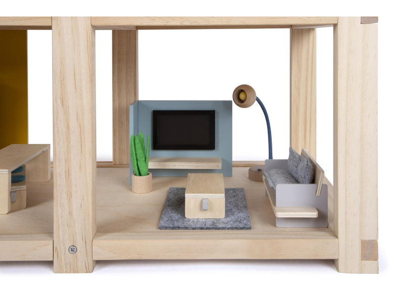 Small Foot Natural Doll House with Furniture