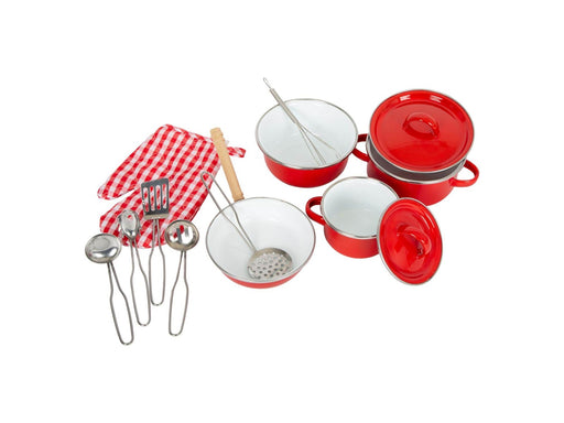 Small Foot - Pans and Cookware Set Red 11dlg.