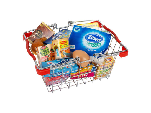Small Foot - Play Food in Metal Shopping Basket 2