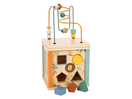 Small Foot - Wooden Activity Cube and Motor Skills Spiral Safari