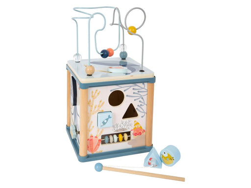 Small Foot - Wooden Activity Cube and Motor Spiral