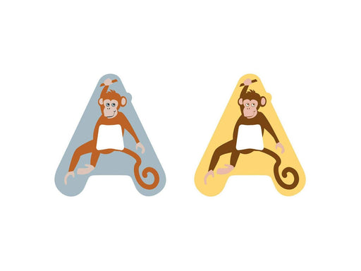 Small Foot - Wooden Animal Children's Letter - A