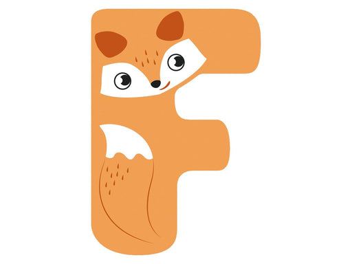 Small Foot - Wooden Animal Children's Letter - F
