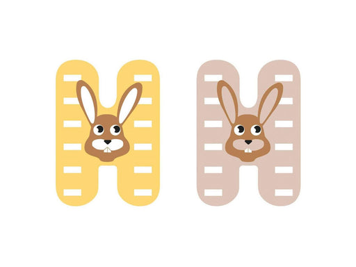 Small Foot - Wooden Animal Children's Letter - H