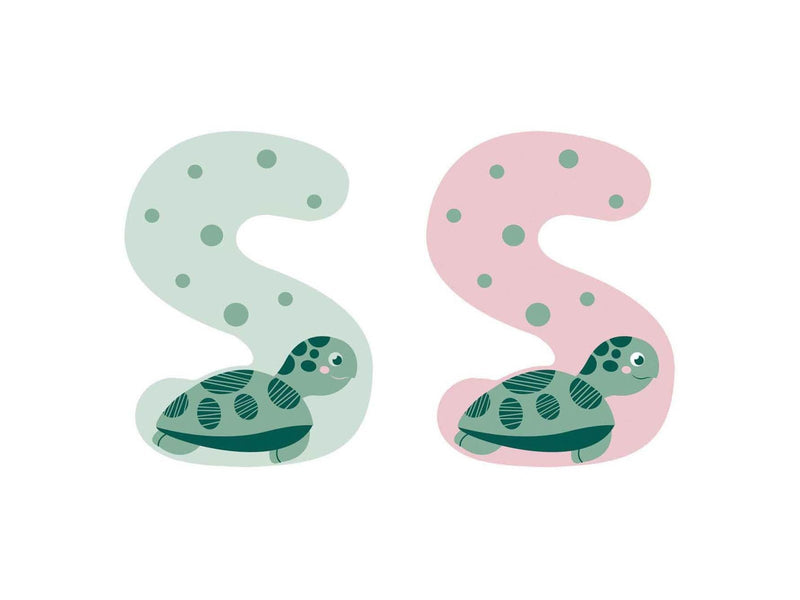 Small Foot - Wooden Animal Children's Letter - S