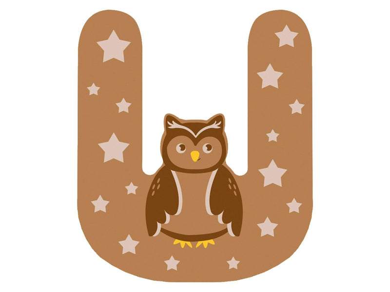 Small Foot - Wooden Animal Children's Letter - U