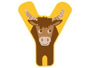 Small Foot - Wooden Animal Children's Letter - Y