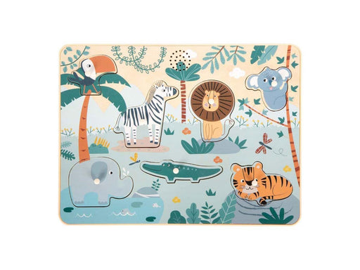 Small Foot - Wooden Animal Sounds Puzzle Safari