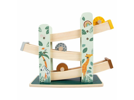 Small Foot - Wooden Ball Track Safari 4 pcs.