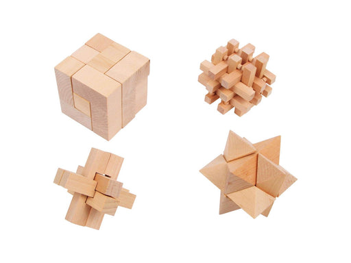 Small Foot - Wooden Brain Puzzles Set of 4